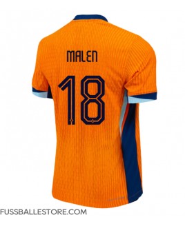 Günstige Niederlande Donyell Malen #18 Heimtrikot EM 2024 Kurzarm